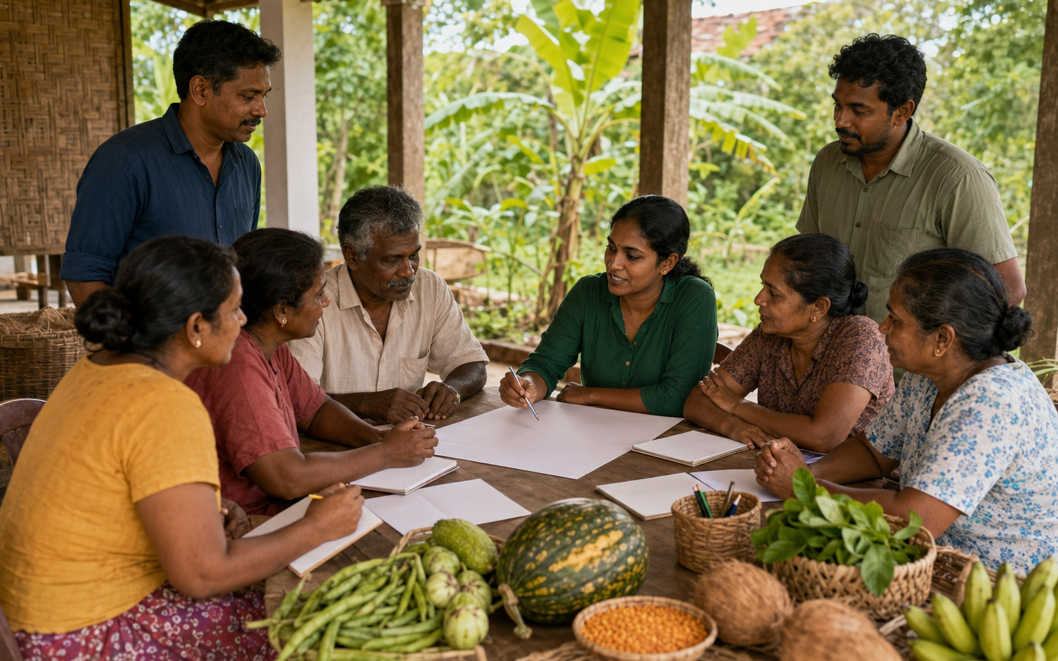 Illustrative Sri Lankan community livelihood planning workshop
