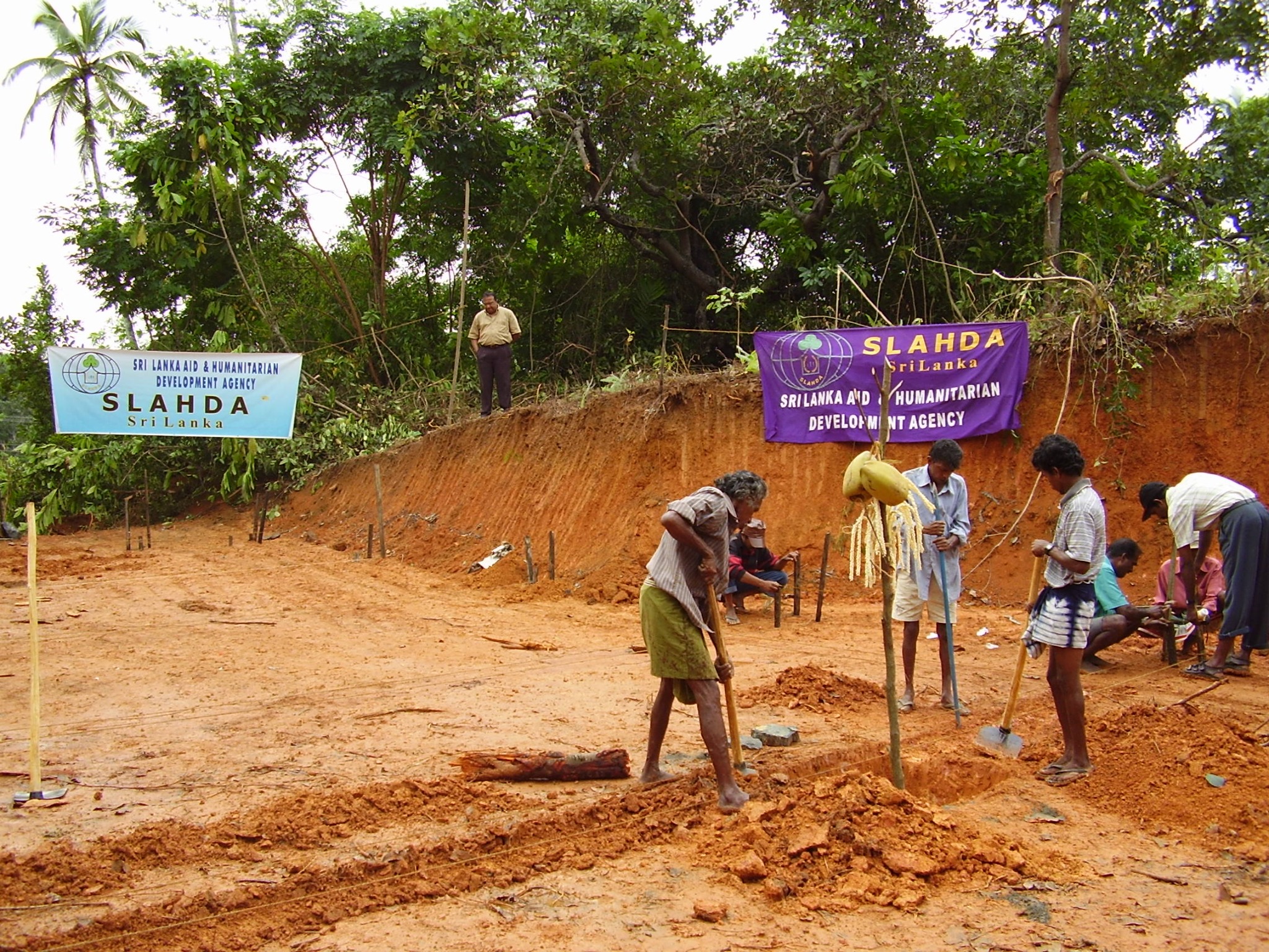 Foundation preparation for the new school building